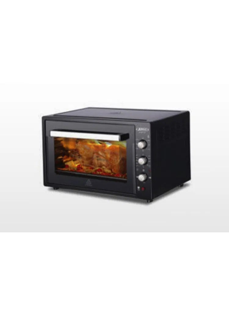 HACTC Turkish Electric Oven, 60 Liters - Black - HEK-2660B